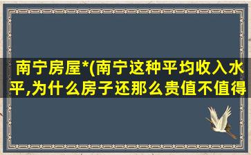 南宁房屋*(南宁这种平均收入水平,为什么房子还那么贵值不值得买)插图