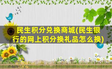 民生积分兑换商城(民生银行的网上积分换礼品怎么换)插图