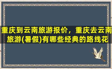 重庆到云南旅游报价，重庆去云南旅游(暑假)有哪些经典的路线花费是多少插图