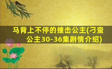 马背上不停的撞击公主(刁蛮公主30-36集剧情介绍)