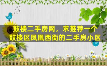 鼓楼二手房网，求推荐一个鼓楼区凤凰西街的二手房小区插图